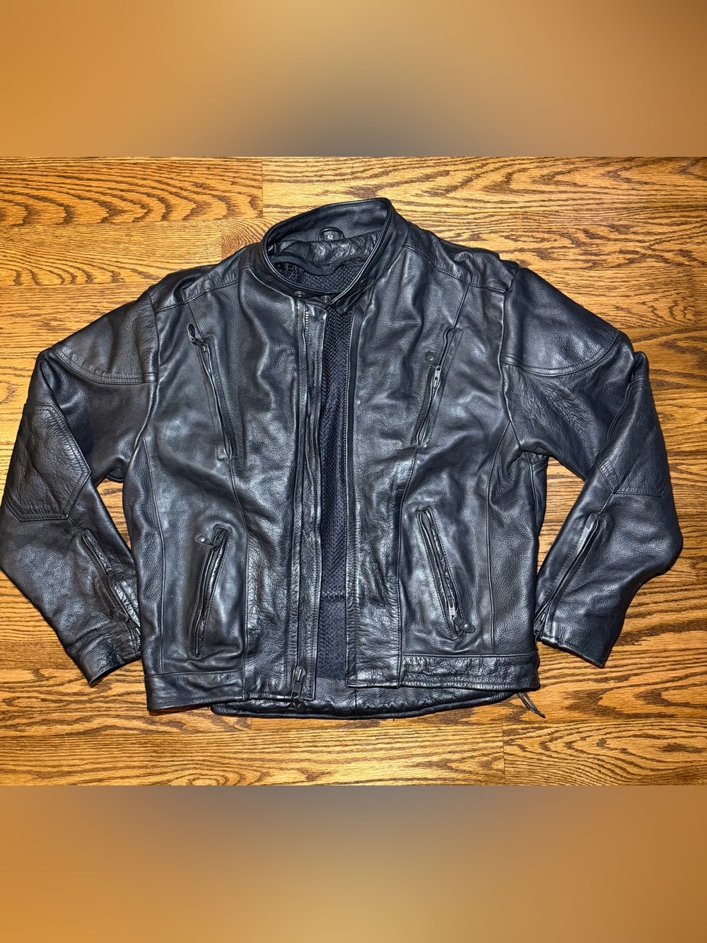 First Manufacturing Classics Authentic Riding Gear Leather Jacket Size 42 L